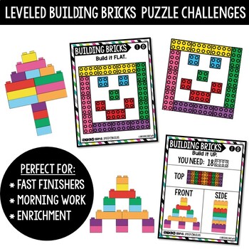 Building Bricks / LEGO Compatible STEM Bins® Speed Builds STEM Activities Cards - Image 2