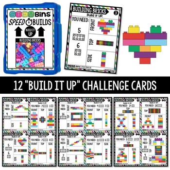 Building Bricks / LEGO Compatible STEM Bins® Speed Builds STEM Activities Cards - Image 4