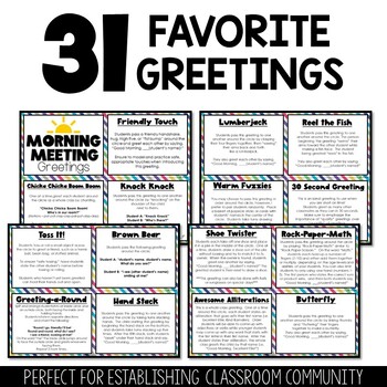Morning Meeting Greetings - Community Building - Back to School Greeting Cards - Image 2