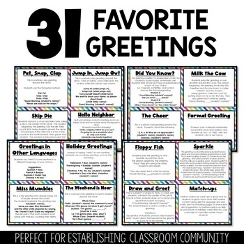 Morning Meeting Greetings - Community Building - Back to School Greeting Cards - Image 3