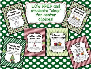 Low Prep Holiday Literacy Centers BUNDLE - Image 4