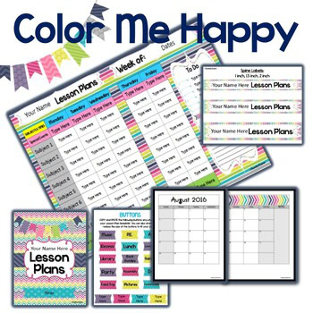 EDITABLE Teacher Binder 2021-2022 {Color Me Happy} - Image 2