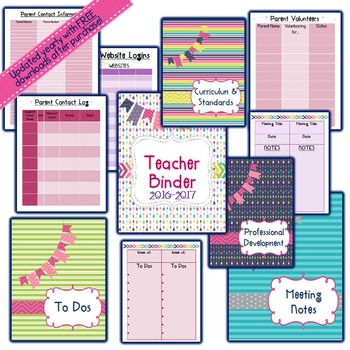 EDITABLE Teacher Binder 2021-2022 {Color Me Happy} - Image 3