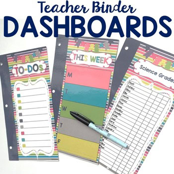 EDITABLE Teacher Binder 2021-2022 {Color Me Happy} - Image 4