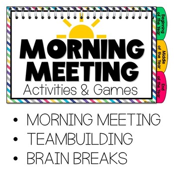 Morning Meeting Activities & Games - Team Building, Brain Breaks, Back to School - Image 4
