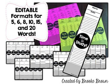 Spelling & Sight Word Study Watches {EDIT with Your List!} - Image 2