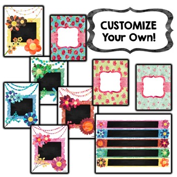 EDITABLE Binder Covers {Watercolor Blooms} - Image 4