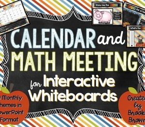 Interactive Calendars & Math Meetings for PowerPoint {Entire Year Bundle!}