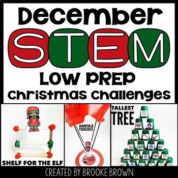 Christmas STEM Challenges & Activities, Christmas Winter Holiday Party Stations