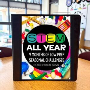 STEM CHALLENGES for ENTIRE YEAR: Easter Spring End of the Year STEM Activities
