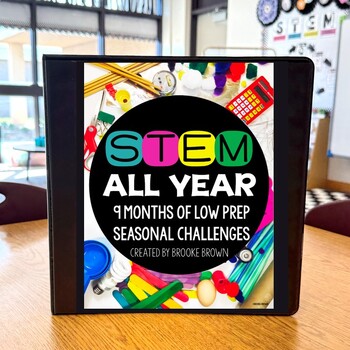 STEM CHALLENGES for ENTIRE YEAR: Easter Spring End of the Year STEM Activities