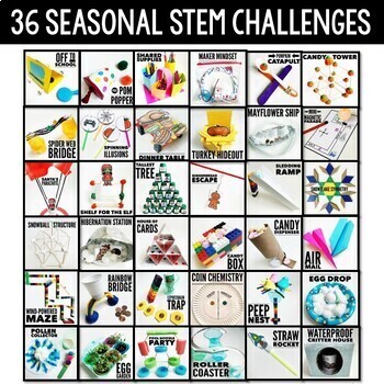 STEM CHALLENGES for ENTIRE YEAR: Easter Spring End of the Year STEM Activities - Image 2