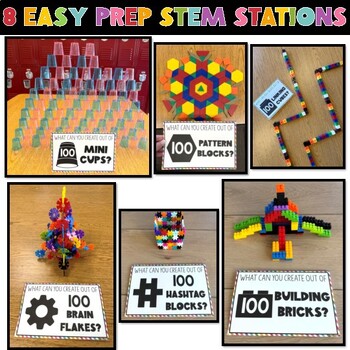 100th Day of School STEM Activities and Stations, Teambuilders 101st 102nd 103rd - Image 2