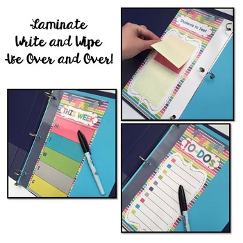 Teacher Binder Dashboards {Color Me Happy} - Image 2