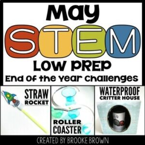 End of the Year and Summer STEM Challenges & Activities - Roller Coaster BUNDLE