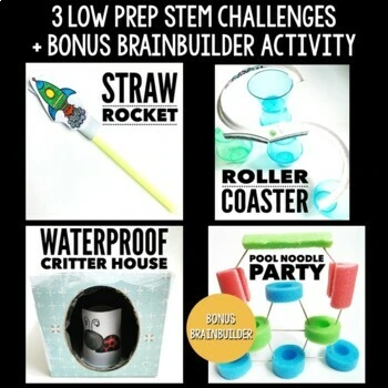End of the Year and Summer STEM Challenges & Activities - Roller Coaster BUNDLE - Image 2