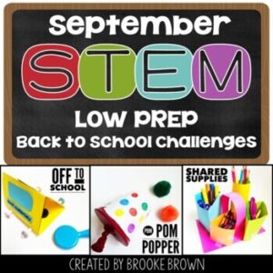 Back to School STEM Challenges & Activities (August & September) - BUNDLE