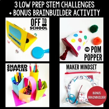 Back to School STEM Challenges & Activities (August & September) - BUNDLE - Image 2
