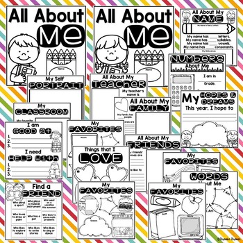 All About Me Mini Books {English and Spanish} - Image 4