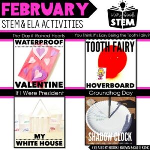 Storybook STEM {February} - Valentine's Day, Groundhog Day STEM Activities