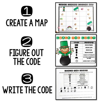Lucky Charms Coding - DIGITAL + PRINTABLE - St. Patrick’s Day Unplugged Coding - Image 2