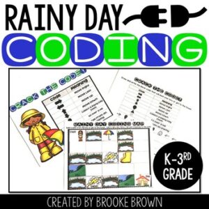Rainy Day Coding - DIGITAL + PRINTABLE - Spring Unplugged Coding