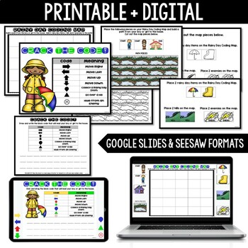 Rainy Day Coding - DIGITAL + PRINTABLE - Spring Unplugged Coding - Image 3