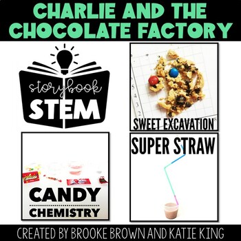 {Charlie and the Chocolate Factory} Storybook STEM Novel Study & STEM Activities