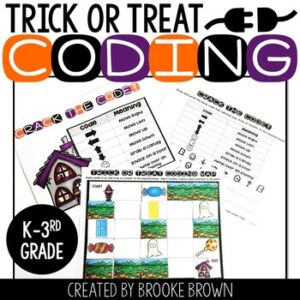 Trick or Treat Coding (Halloween Unplugged + Digital Coding) Fall & Autumn