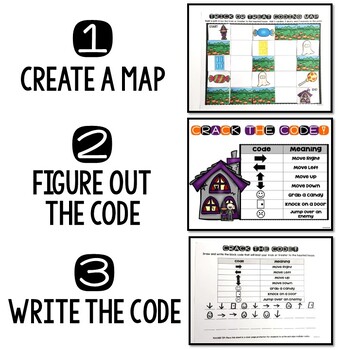 Trick or Treat Coding (Halloween Unplugged + Digital Coding) Fall & Autumn - Image 2