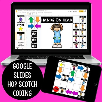 Hop Scotch Coding® (Hour of Code) - Interactive Unplugged Coding / Google Slides - Image 4
