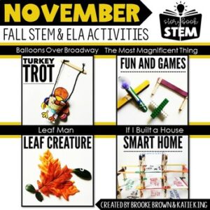 Storybook STEM {November} - Thanksgiving STEM Activities Balloons Over Broadway