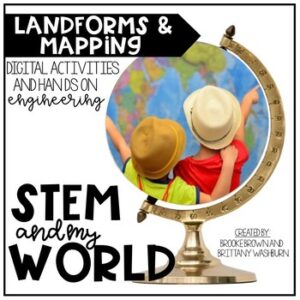 STEM and Social Studies {Landforms and Mapping STEM Activities}