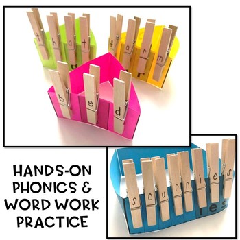 Word Work Construction {Clothespins Edition} - Literacy Centers - Image 2