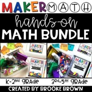 Maker Math BUNDLE {Hands-on Small Group Math and Math Centers for K-5th Grade}