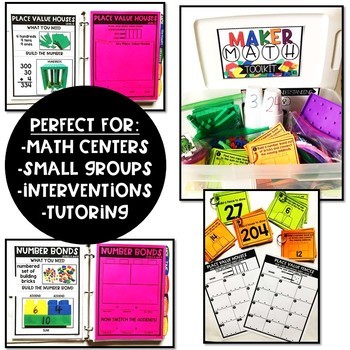 Maker Math BUNDLE {Hands-on Small Group Math and Math Centers for K-5th Grade} - Image 2