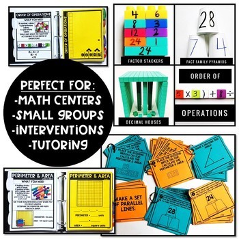 Maker Math BUNDLE {Hands-on Small Group Math and Math Centers for K-5th Grade} - Image 3