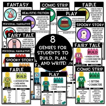 Build a Story (1st-2nd) - Creative Writing and Building Brick Activities - Image 2