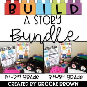 Build a Story BUNDLE (Pre-K-5th) Creative Writing and Building Brick Activities
