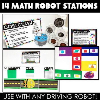 MATH Robot Stations & Activities: Sphero, Dash, Bee-Bot Math Centers, Robotics - Image 3