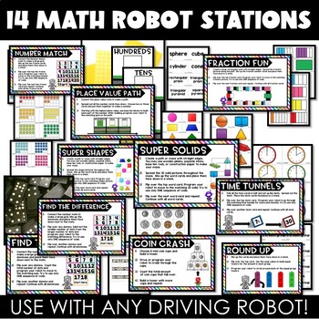 MATH Robot Stations & Activities: Sphero, Dash, Bee-Bot Math Centers, Robotics - Image 4