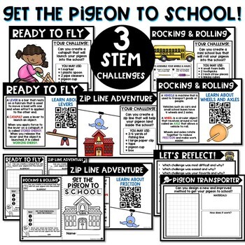 Storybook STEM (The Pigeon HAS to go to School) - Back to School STEM Activities - Image 3