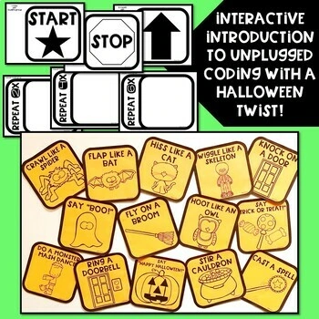 Halloween Hop Scotch Coding® Interactive Unplugged Coding, Fall, Autumn - Image 3