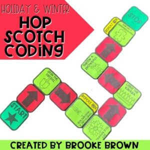 Holiday & Winter Hop Scotch Coding® (Hour of Code) Christmas Unplugged Coding