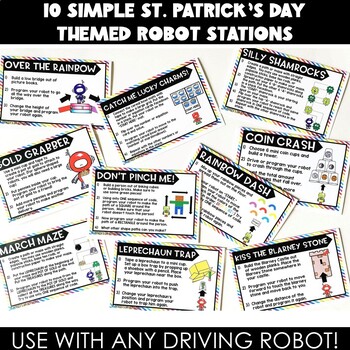 St. Patrick's Day Robot Activities & Stations Robotics Sphero Dash Bee-Bot March - Image 3
