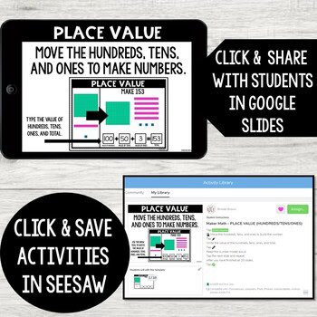 PAPERLESS Maker Math BUNDLE for Distance Learning (Google Slides & Seesaw) - Image 3