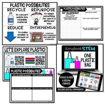 {One Plastic Bag} DIGITAL + PRINTABLE Storybook STEM - Earth Day STEM Activities - Image 3