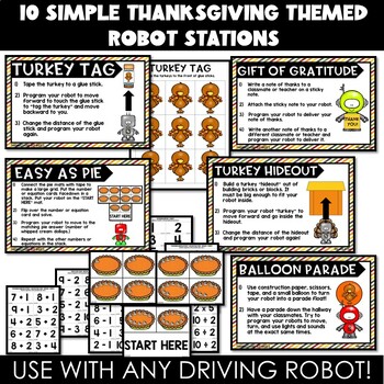 Thanksgiving Robot Activities and Stations - Robotics - Sphero, Dash, Bee-Bot - Image 2