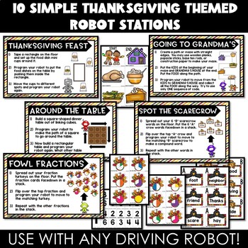 Thanksgiving Robot Activities and Stations - Robotics - Sphero, Dash, Bee-Bot - Image 3