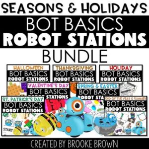 Seasonal/Holiday Robot Stations & Activities BUNDLE Robotics Sphero Dash Bee-Bot